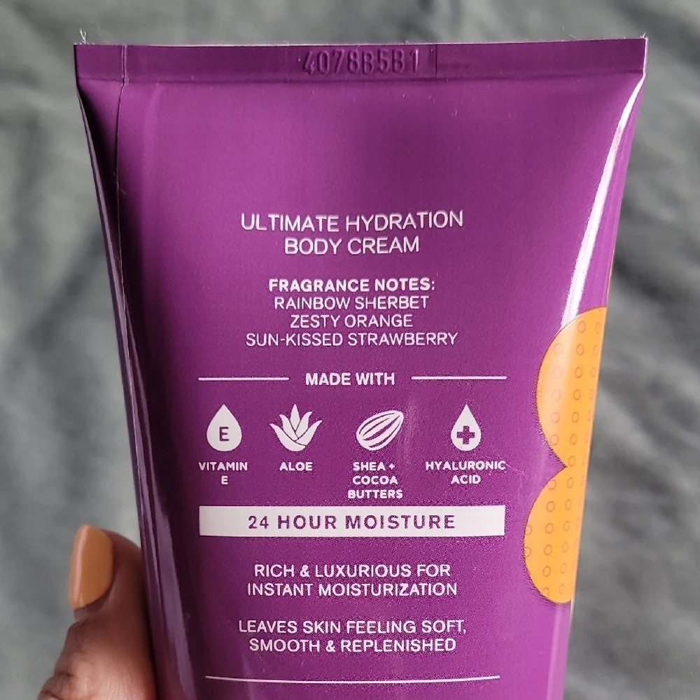 Bath & Body Works Fruity Sherbet Body Cream - Purple and Pink - Picture 2 of 4